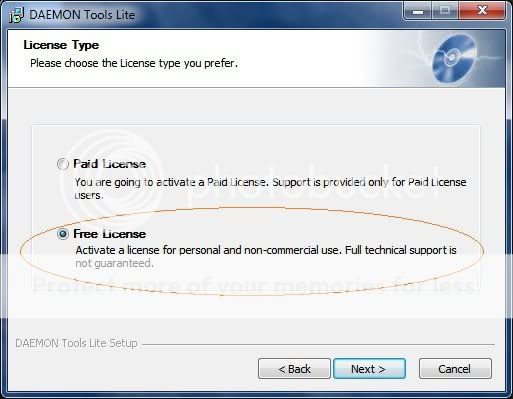 daemon tool setup
